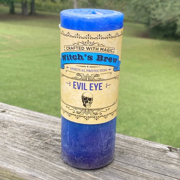 Evil Eye 🧿 Candle Witches Brew Pillar Coventry Creations USA Discontinued size - Picture 2 of 12